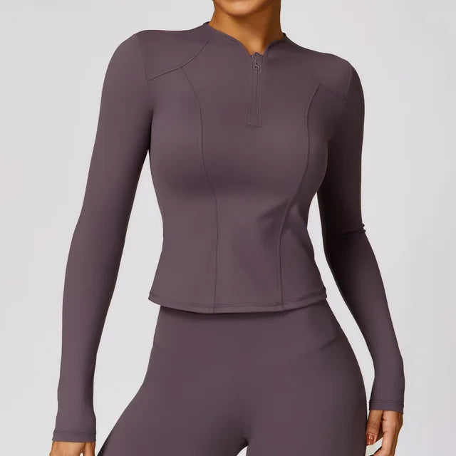 Women Long Sleeve Fitness Jacket