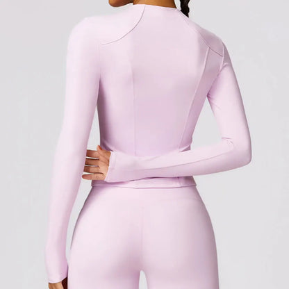 Women Long Sleeve Fitness Jacket