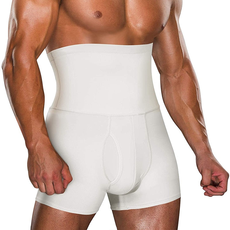 Men Tummy Control Shorts High Waist Slimming Underwear